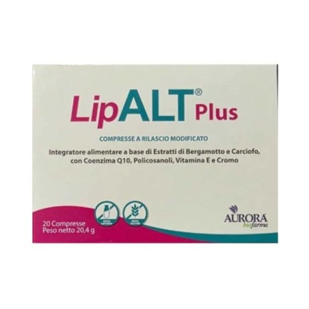 Aurora Biofarma Lipalt Plus 20 Compresse - Integratore per colesterolo con antiossidanti Aurora Biofarma Lipalt Plus 20 Compresse - Integratore per colesterolo con antiossidanti