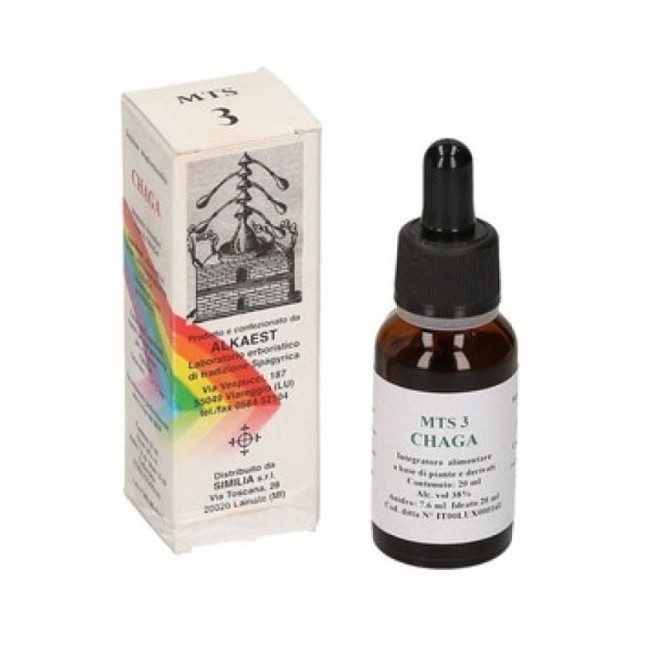 Integratore Alkaest Mts3 Chaga Gocce 20ml per il benessere naturale quotidiano Integratore Alkaest Mts3 Chaga Gocce 20ml per il benessere naturale quotidiano