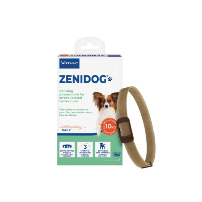Collare anti stress Virbac Zenidog Small per cani di piccola taglia con feromoni naturali
