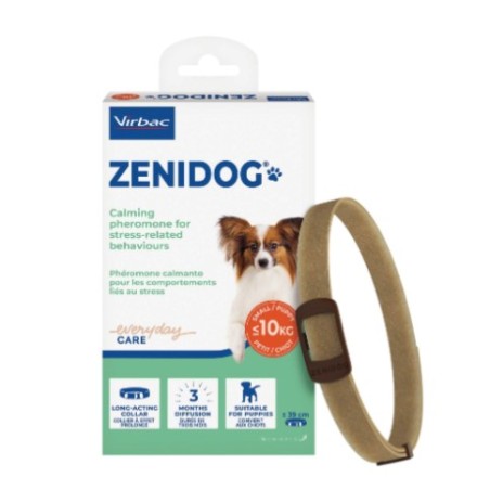 Collare anti stress Virbac Zenidog Small per cani di piccola taglia con feromoni naturali