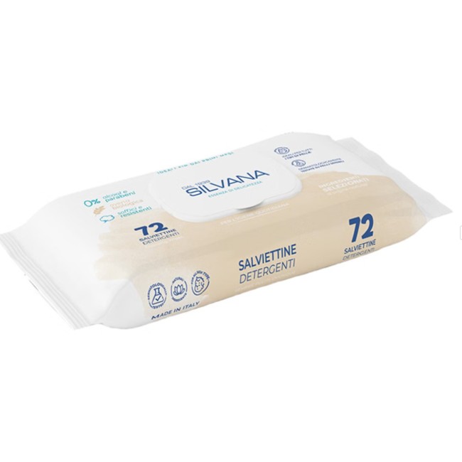 Salviettine Detergenti Laboratorio Silvana 72 pezzi per igiene quotidiana delicata ed efficace Salviettine Detergenti Laboratorio Silvana 72 pezzi per igiene quotidiana delicata ed efficace