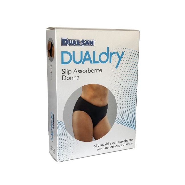Slip assorbente a vita alta Dual Sanitaly Dualdry Extra per donna massima protezione Slip assorbente a vita alta Dual Sanitaly Dualdry Extra per donna massima protezione