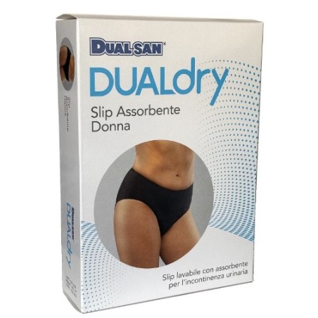 Slip assorbente a vita alta Dual Sanitaly Dualdry Extra per donna massima protezione Slip assorbente a vita alta Dual Sanitaly Dualdry Extra per donna massima protezione