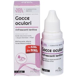 Gocce oculari lenitive Sanavita per occhi stanchi e arrossati