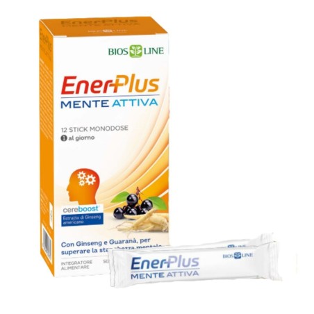 Enerplus Mente Attiva 12 stick pack per energia mentale e concentrazione immediata Enerplus Mente Attiva 12 stick pack per energia mentale e concentrazione immediata