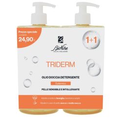 Bionike Triderm Olio Doccia Detergente Bipack 750ml per pelle sensibile e delicata