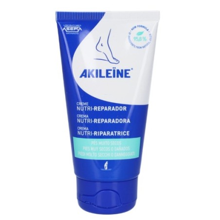 Crema piedi secchi Akileine Blu idratante e nutriente per pelle screpolata Crema piedi secchi Akileine Blu idratante e nutriente per pelle screpolata