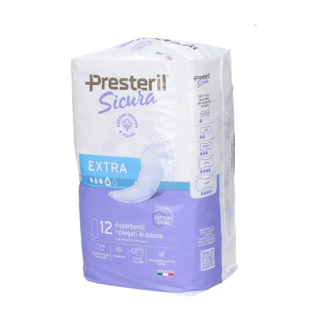 Assorbenti per incontinenza Corman Presteril Sicura Extra protezione e comfort quotidiano Assorbenti per incontinenza Corman Presteril Sicura Extra protezione e comfort quotidiano