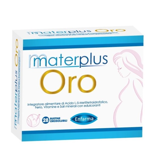 Enfarma Materplus Oro integratore orosolubile per il benessere quotidiano 28 bustine