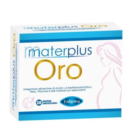 Enfarma Materplus Oro integratore orosolubile per il benessere quotidiano 28 bustine