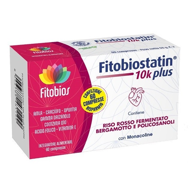 Fitobiostatin 10k Plus 60 Compresse Senza Glutine Naturalmente Privo Di Lattosio
