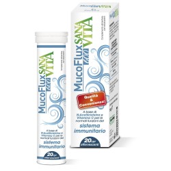 Sanavita Mucoflux 14 bustine per il benessere delle vie respiratorie e fluidificazione muco