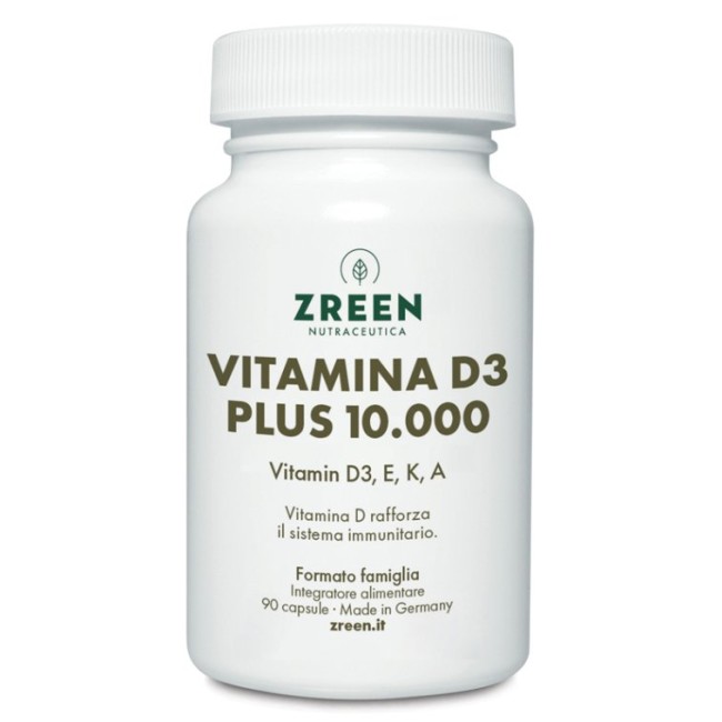Zreen Vitamina D3 Plus 10000 integratore ad alto dosaggio per ossa e sistema immunitario forte Zreen Vitamina D3 Plus 10000 integratore ad alto dosaggio per ossa e sistema immunitario forte