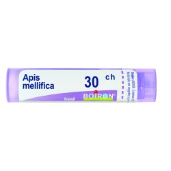 Boiron Apis Mellifica 30 CH Granuli Omeopatici - Tubo da 4 grammi per edemi e infiammazioni