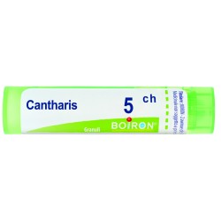 Boiron Cantharis 5 CH Granuli Omeopatici - Tubo da 4g per disturbi urinari e ustioni