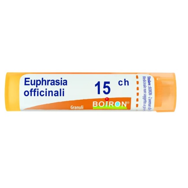 Boiron Euphrasia Officinalis 15 CH Granuli Omeopatici - Tubo da 4 grammi per disturbi oculari