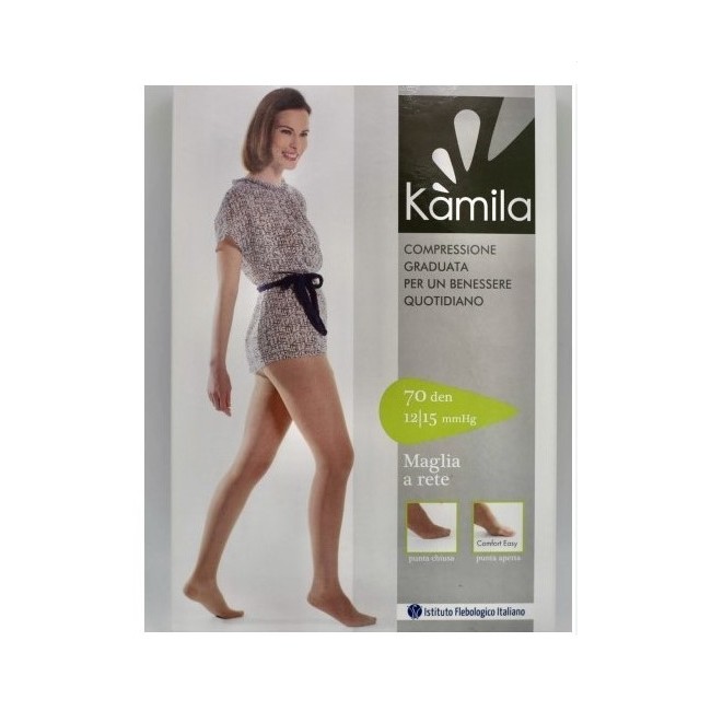Collant a rete Ca-mi Kamila Comfort 70 denari colore Playa taglia 2