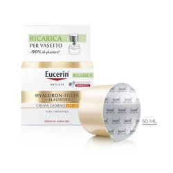 Crema Giorno Eucerin Hyaluron Filler Elasticity SPF30 antirughe formato ricarica 50ml