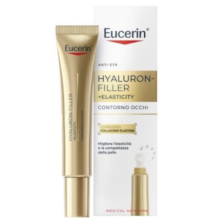 Eucerin Hyaluron Filler Elasticity Contorno Occhi SPF15 anti-et&agrave; e protezione solare quotidiana