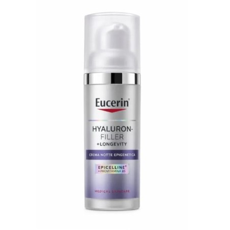 Eucerin Hyaluron Filler Longevity Crema Notte per pelle ringiovanita e levigata ogni mattino Eucerin Hyaluron Filler Longevity Crema Notte per pelle ringiovanita e levigata ogni mattino