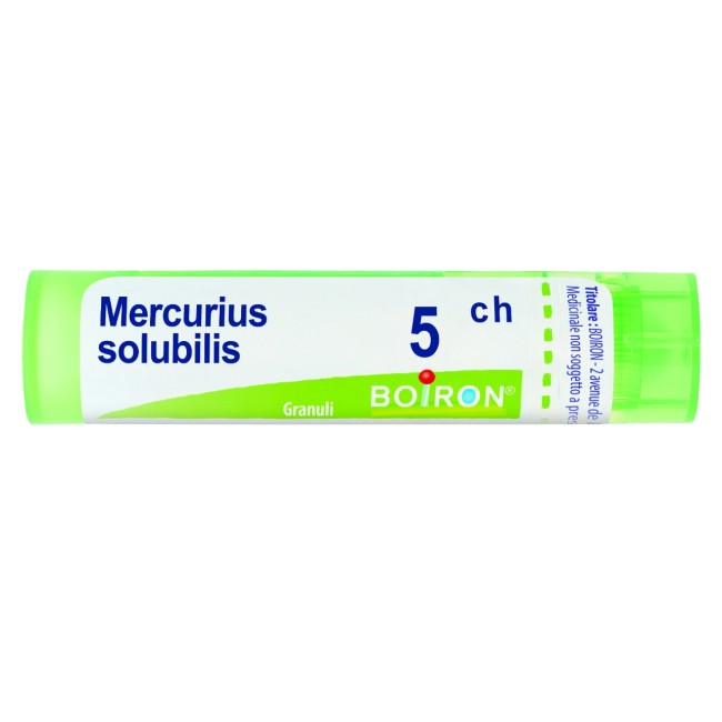 Boiron Mercurius Solubilis 5 CH Granuli - Medicinale omeopatico tubo da 4 grammi Boiron Mercurius Solubilis 5 CH Granuli - Medicinale omeopatico tubo da 4 grammi