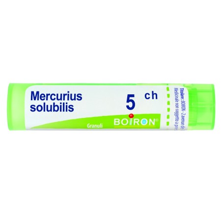 Boiron Mercurius Solubilis 5 CH Granuli - Medicinale omeopatico tubo da 4 grammi Boiron Mercurius Solubilis 5 CH Granuli - Medicinale omeopatico tubo da 4 grammi