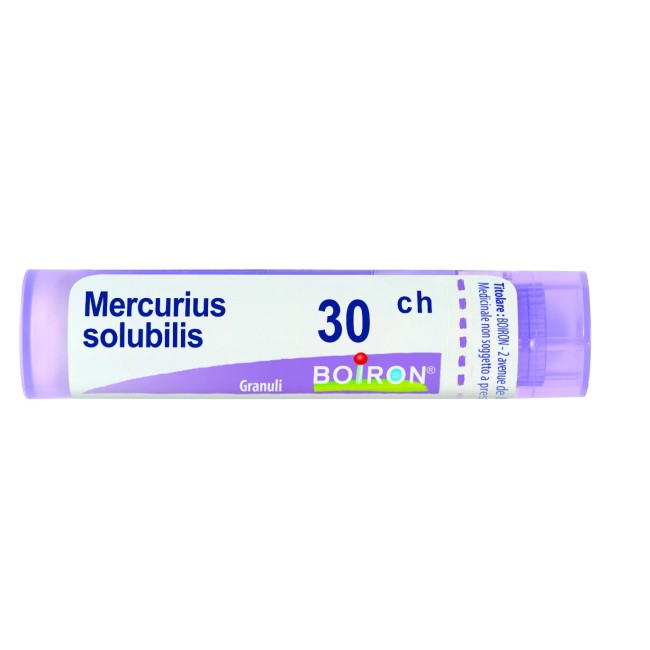 Boiron Mercurius Solubilis 30 CH Granuli Omeopatici - Tubo da 4 grammi per terapia omeopatica Boiron Mercurius Solubilis 30 CH Granuli Omeopatici - Tubo da 4 grammi per terapia omeopatica