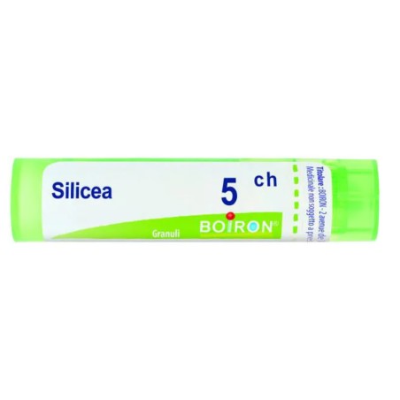 Boiron Silicea 5 CH Granuli Omeopatici - Medicinale omeopatico in tubo da 4 grammi Boiron Silicea 5 CH Granuli Omeopatici - Medicinale omeopatico in tubo da 4 grammi