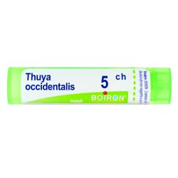 Boiron Thuya Occidentalis 5 CH Granuli Omeopatici - Tubo da 4 grammi per affezioni cutanee