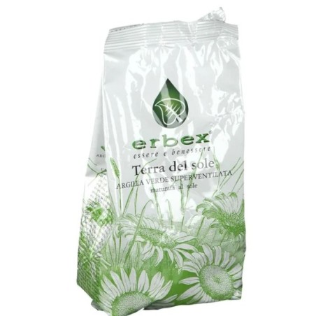 Argilla Verde Superventilata Erbex per trattamenti viso e corpo purificanti naturali