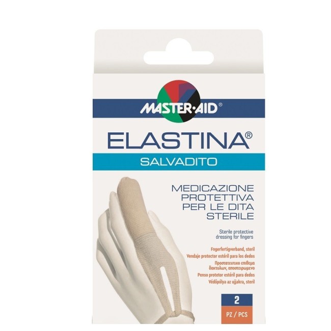 Protezione sterile per dita con Master-aid Elastina Salvadito medicazione professionale Protezione sterile per dita con Master-aid Elastina Salvadito medicazione professionale