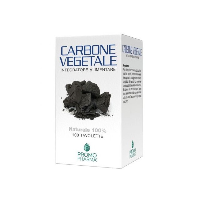 Carbone Vegetale Promopharma 100 compresse per benessere digestivo e gonfiore addominale