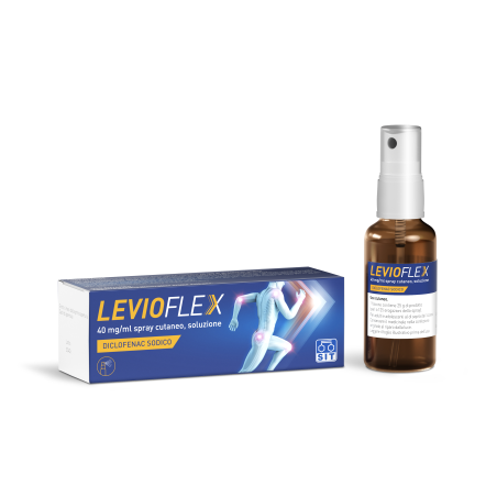Levioflex spray cutaneo al Diclofenac per sollievo rapido da dolori muscolari e articolari Levioflex spray cutaneo al Diclofenac per sollievo rapido da dolori muscolari e articolari