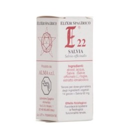 Elixir Spagyrico Salvia 10ml per benessere naturale e equilibrio psicofisico quotidiano