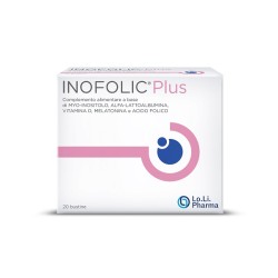 Inofolic Plus 20 bustine integratore per il benessere femminile senza glutine