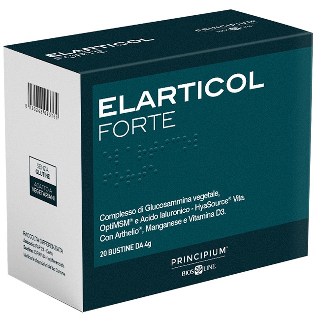 Principium Elarticol Forte integratore per articolazioni in bustine senza glutine Principium Elarticol Forte integratore per articolazioni in bustine senza glutine
