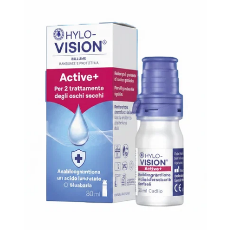 Omnivision Hylovision Active+ collirio lubrificante con acido ialuronico e vitamina B12 10ml Omnivision Hylovision Active+ collirio lubrificante con acido ialuronico e vitamina B12 10ml
