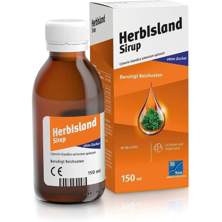Krka Herbisland Sciroppo 150ml per tosse secca con estratti vegetali naturali Krka Herbisland Sciroppo 150ml per tosse secca con estratti vegetali naturali