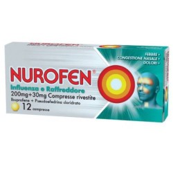 Nurofen Influenza e Raffreddore 12 compresse per sintomi influenzali e febbre