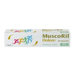 Muscoril Gel Diclofenac 4% per dolore muscolare e infiammazione articolare