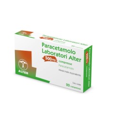 Paracetamolo Laboratori Alter 500 mg - Confezione da 20 compresse per dolore e febbre