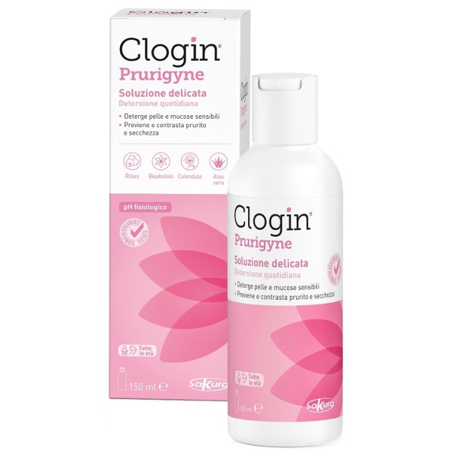 Sakura Clogin Prurigyne soluzione delicata 150ml per pelle sensibile e prurito Sakura Clogin Prurigyne soluzione delicata 150ml per pelle sensibile e prurito