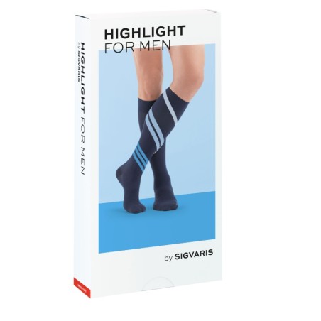 Sigvaris Highlight Men Gambaletto Normale Punta Chiusa Marine L