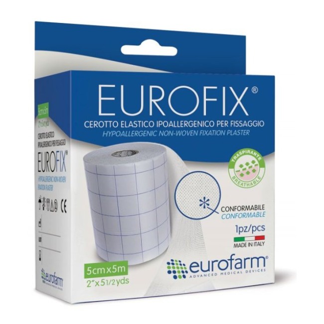 Eurofarm Cerotto Rocchetto Eurofix Adesivo Tessuto Non Tessuto 5x500 Cm