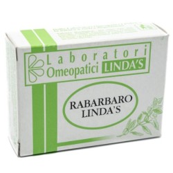 Tavolette omeopatiche al rabarbaro Linda's Lab per il benessere digestivo naturale