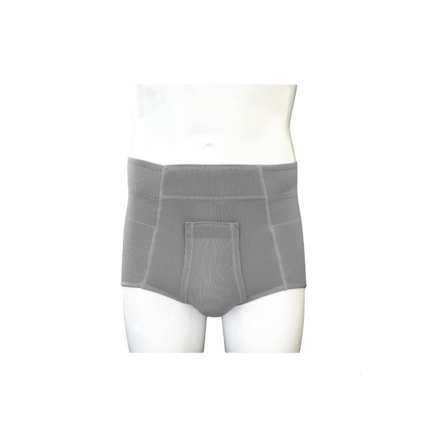 Safte Orione 316 Cintoslip Erniario Uomo Alto Aperto Con Pelotte Grigio Misura 3