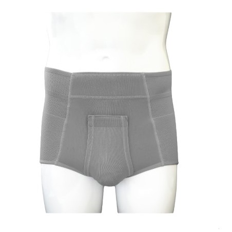 Safte Orione 316 Cintoslip Erniario Uomo Alto Aperto Con Pelotte Grigio Misura 3