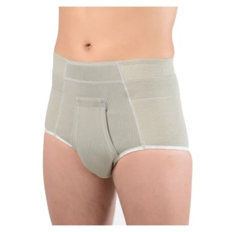 Safte Orione 316 Cintoslip Erniario Uomo Alto Aperto Con Pelotte Grigio Misura 2