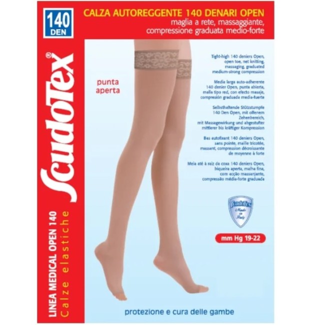 Luropas Scudotex Autoreggente 140 Open Pizzo Nero 3
