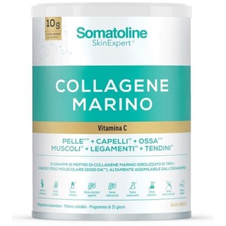 Somatoline Collagene Marino 258 G Senza Glutine Senza Lattosio Senza Zuccheri Aggiunti Senza Edulcoranti